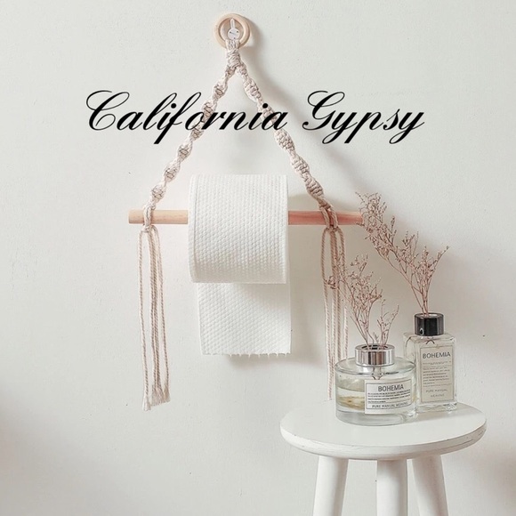 Macrame Bohemian Towel Toliet Paper Holder - Picture 5 of 5